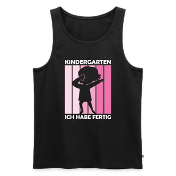 Kindergarten Dabbing Kita-Abgänger Geschenk - Männer Premium Bio Tank Top - Schwarz - Vorne - Michal (187cm)
