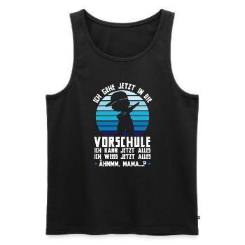 Vorschule Dabbing Vorschüler Geschenk - Männer Premium Bio Tank Top - Schwarz - Vorne - Michal (187cm)