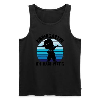 Kindergarten Dabbing Kita Abschluss Geschenk - Männer Premium Bio Tank Top - Schwarz - Vorne - Michal (187cm)