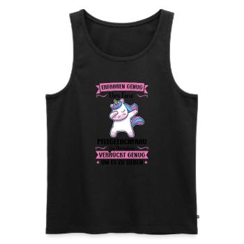 Krankenhaus Pflegefachfrau Pflegerin Geschenk - Männer Premium Bio Tank Top - Schwarz - Vorne - Michal (187cm)