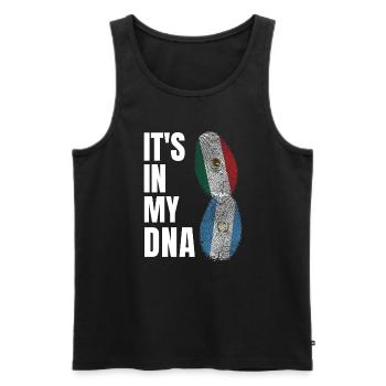 Basketball & Tacos Basketball Tacos Geschenk - Männer Premium Bio Tank Top - Schwarz - Vorne - Michal (187cm)
