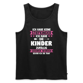 Stiefmama Familie Stiefmutter Geschenk - Männer Premium Bio Tank Top - Schwarz - Vorne - Michal (187cm)