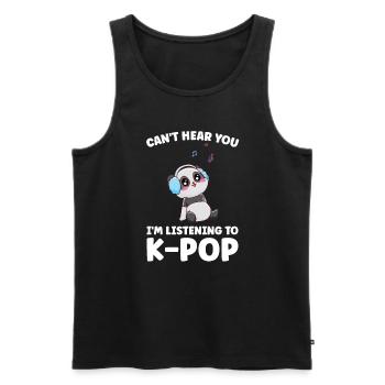 Südkorea k-pop Südkorea Geschenk - Männer Premium Bio Tank Top - Schwarz - Vorne - Michal (187cm)