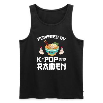 Südkorea k-pop Südkorea Geschenk - Männer Premium Bio Tank Top - Schwarz - Vorne - Michal (187cm)