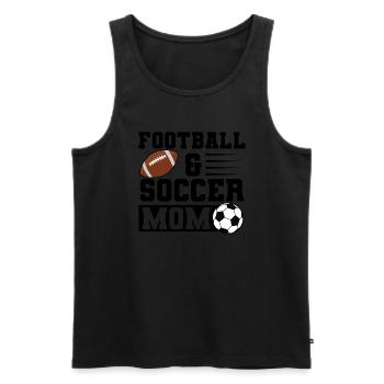 baller fussball baller Geschenk - Männer Premium Bio Tank Top - Schwarz - Vorne - AI Model Male 178 light (178cm)