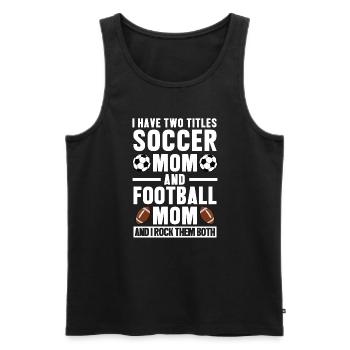 baller fussball baller Geschenk - Männer Premium Bio Tank Top - Schwarz - Vorne - AI Model Male 178 light (178cm)