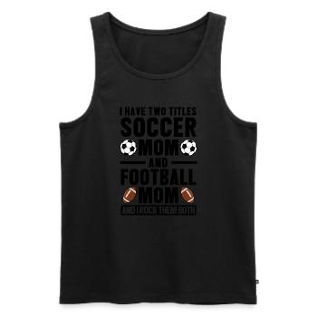 baller fussball baller Geschenk - Männer Premium Bio Tank Top - Schwarz - Vorne - AI Model Male 178 light (178cm)