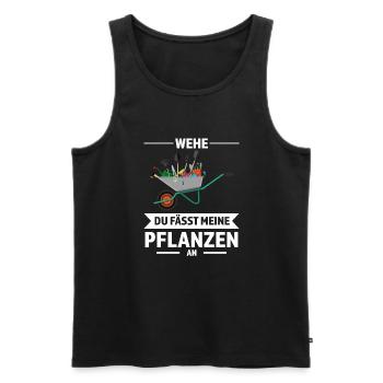 Gärtner Garten Landschaftsbauer Geschenk - Männer Premium Bio Tank Top - Schwarz - Vorne - Michal (187cm)
