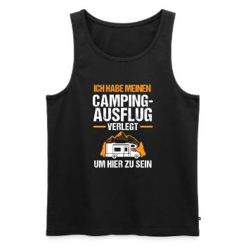 Campen Camping Camping-Liebhaber Geschenk - Männer Premium Bio Tank Top - Schwarz - Vorne - Michal (187cm)