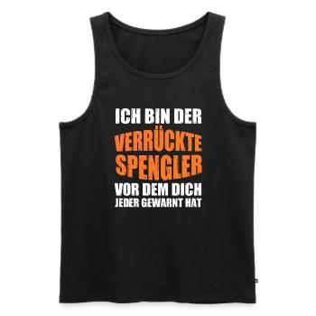 Spengler Beruf Installateur Geschenk - Männer Premium Bio Tank Top - Schwarz - Vorne - AI Model Male 178 light (178cm)