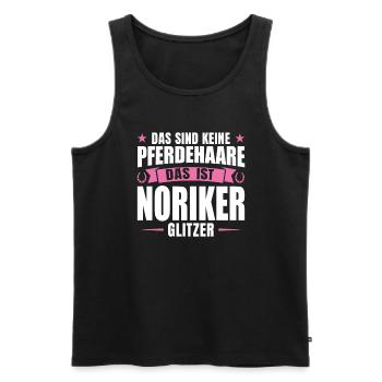 Noriker Pferd Reiter Geschenk - Männer Premium Bio Tank Top - Schwarz - Vorne - Michal (187cm)