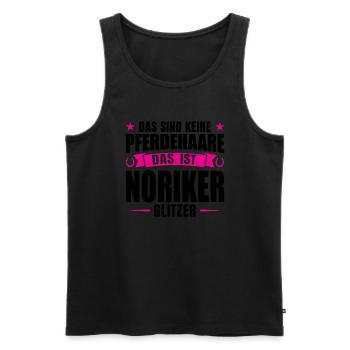 Noriker Pferd Pferde Geschenk - Männer Premium Bio Tank Top - Schwarz - Vorne - Michal (187cm)