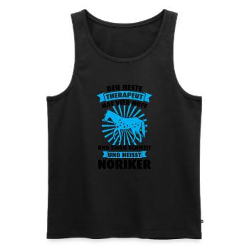 Noriker Pferd Noriker Liebhaber Geschenk - Männer Premium Bio Tank Top - Schwarz - Vorne - Michal (187cm)