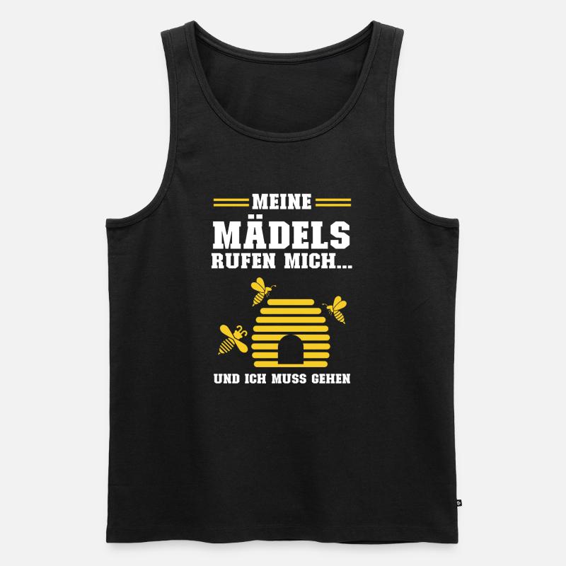 Imker Bienen Imkern Geschenk - Männer Premium Bio Tank Top - Schwarz