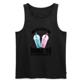 Bubble Tea Kawaii Bubble Tea Trinker Geschenk - Männer Premium Bio Tank Top - Schwarz - Vorne - Michal (187cm)