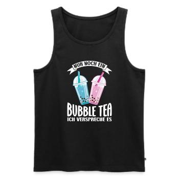 Bubble Tea Kawaii Bubble Tea Liebhaber Geschenk - Männer Premium Bio Tank Top - Schwarz - Vorne - Michal (187cm)