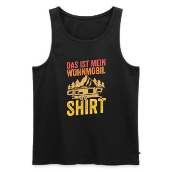 Camping Camper Campen Geschenk - Männer Premium Bio Tank Top - Schwarz - Vorne - Michal (187cm)