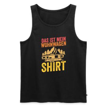 Camping Camper Wohnmobil Geschenk - Männer Premium Bio Tank Top - Schwarz - Vorne - Michal (187cm)
