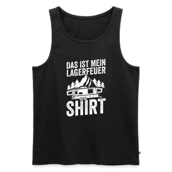 Camping Camper Wohnmobil Geschenk - Männer Premium Bio Tank Top - Schwarz - Vorne - Michal (187cm)