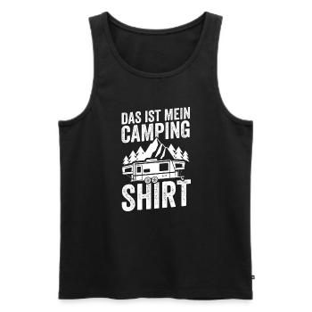 Camping Camper Campingplatz Geschenk - Männer Premium Bio Tank Top - Schwarz - Vorne - Michal (187cm)