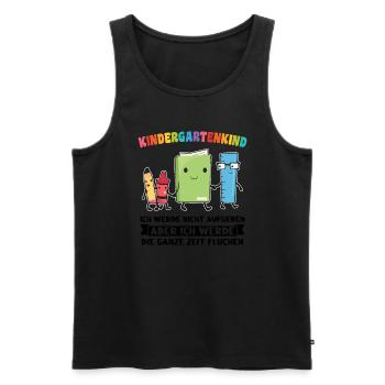 Kindergartenanfang Kindergarten Kindergartenkind G - Männer Premium Bio Tank Top - Schwarz - Vorne - Michal (187cm)