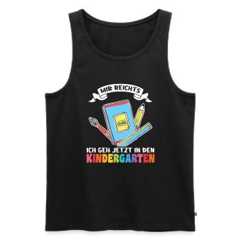 Kindergartenanfang Kindergarten Kindergartenkind G - Männer Premium Bio Tank Top - Schwarz - Vorne - Michal (187cm)