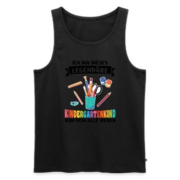 Kindergartenanfang Kindergarten Kindergartenkind G - Männer Premium Bio Tank Top - Schwarz - Vorne - Michal (187cm)
