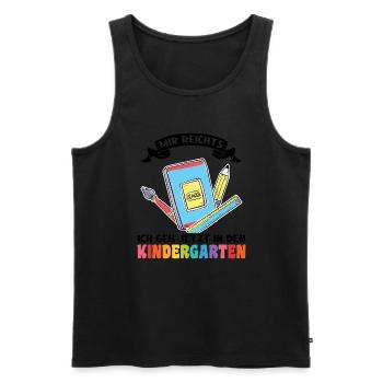 Kindergartenanfang Kindergarten Kindergartenkind G - Männer Premium Bio Tank Top - Schwarz - Vorne - Michal (187cm)