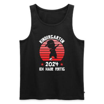 Kindergartenanfang Kindergarten Kindergartenkind G - Männer Premium Bio Tank Top - Schwarz - Vorne - Michal (187cm)
