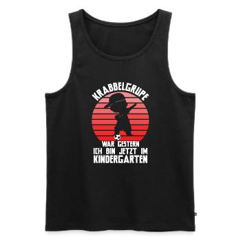 Kindergartenanfang Kindergarten Kindergartenkind G - Männer Premium Bio Tank Top - Schwarz - Vorne - Michal (187cm)