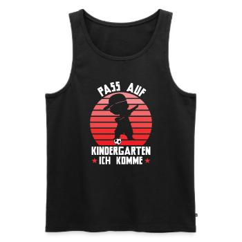 Kindergartenanfang Kindergarten Kindergartenkind G - Männer Premium Bio Tank Top - Schwarz - Vorne - Michal (187cm)