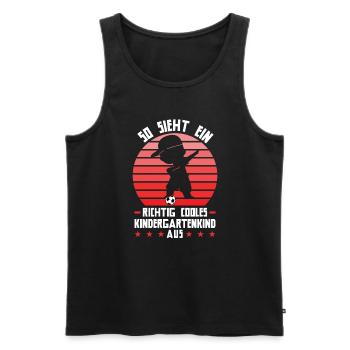 Kindergartenanfang Kindergarten Kindergartenkind G - Männer Premium Bio Tank Top - Schwarz - Vorne - Michal (187cm)