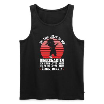 Kindergartenanfang Kindergarten Kindergartenkind G - Männer Premium Bio Tank Top - Schwarz - Vorne - Michal (187cm)