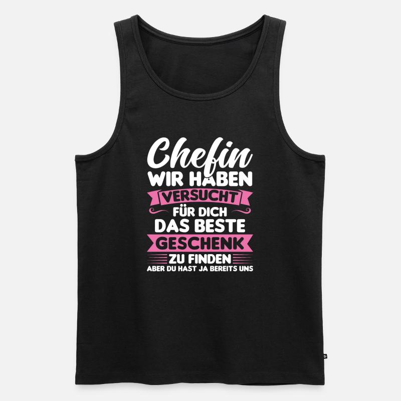 Chef Chefin Geschenk - Männer Premium Bio Tank Top - Schwarz