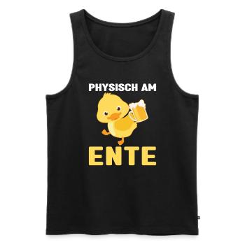 Lustig Ironie Ente Ente Sarkasmus Geschenk - Männer Premium Bio Tank Top - Schwarz - Vorne - Michal (187cm)