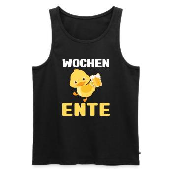 Lustig Ironie Ente Ente Sarkasmus Geschenk - Männer Premium Bio Tank Top - Schwarz - Vorne - Michal (187cm)