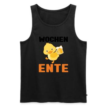 Lustig Ironie Ente Ente Sarkasmus Geschenk - Männer Premium Bio Tank Top - Schwarz - Vorne - Michal (187cm)