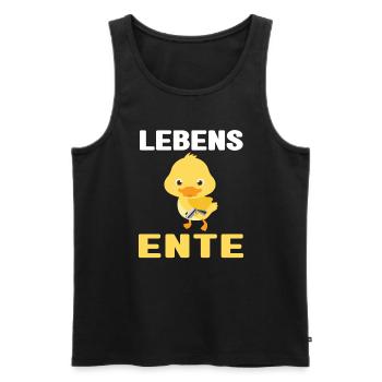 Lustig Ironie Ente Ente Sarkasmus Geschenk - Männer Premium Bio Tank Top - Schwarz - Vorne - Michal (187cm)