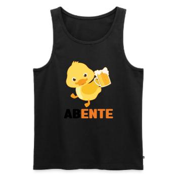 Lustig Ironie Ente Ente Sarkasmus Geschenk - Männer Premium Bio Tank Top - Schwarz - Vorne - Michal (187cm)