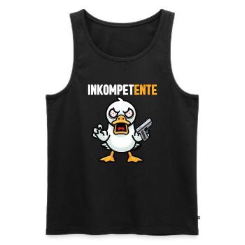 Lustig Ironie Ente Ente Sarkasmus Geschenk - Männer Premium Bio Tank Top - Schwarz - Vorne - Michal (187cm)