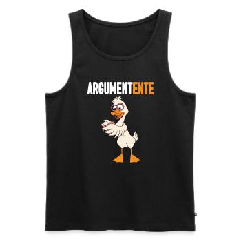 Lustig Ironie Ente Ente Sarkasmus Geschenk - Männer Premium Bio Tank Top - Schwarz - Vorne - Michal (187cm)
