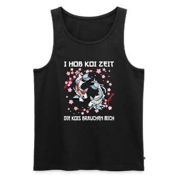 Kois Koi Sarkasmus Geschenk - Männer Premium Bio Tank Top - Schwarz - Vorne - Michal (187cm)