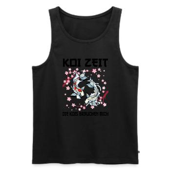Kois Koi Sarkasmus Geschenk - Männer Premium Bio Tank Top - Schwarz - Vorne - Michal (187cm)