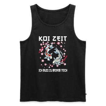 Kois Koi Sarkasmus Geschenk - Männer Premium Bio Tank Top - Schwarz - Vorne - Michal (187cm)