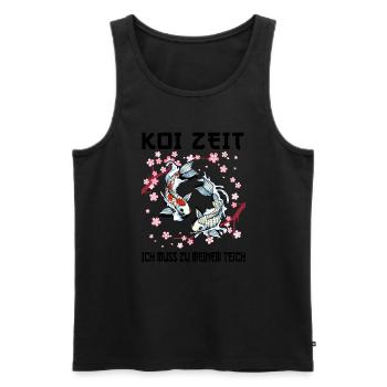 Kois Koi Sarkasmus Geschenk - Männer Premium Bio Tank Top - Schwarz - Vorne - Michal (187cm)