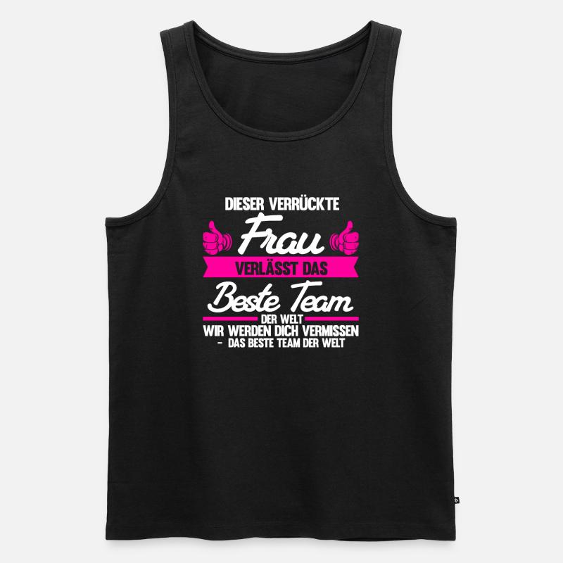 Abschied Kollegin Abschiedsparty Geschenk - Männer Premium Bio Tank Top - Schwarz