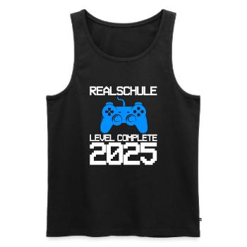 Realschule Ausbildung Realschule beendet Geschenk - Männer Premium Bio Tank Top - Schwarz - Vorne - Michal (187cm)