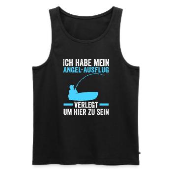 Angeln Fische Fischen Geschenk - Männer Premium Bio Tank Top - Schwarz - Vorne - Michal (187cm)