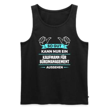 Fahrzeugbaumechaniker Design für stolze Handwerker - Männer Premium Bio Tank Top - Schwarz - Vorne - Michal (187cm)