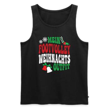 Footvolley Weihnachten Footvolleyspieler XMAS - Männer Premium Bio Tank Top - Schwarz - Vorne - Michal (187cm)